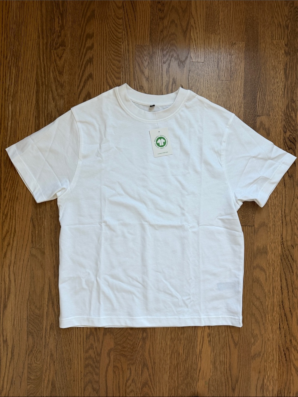 S32 Standard Fit Cropped T-Shirt — 220 GSM Organic Cotton - White